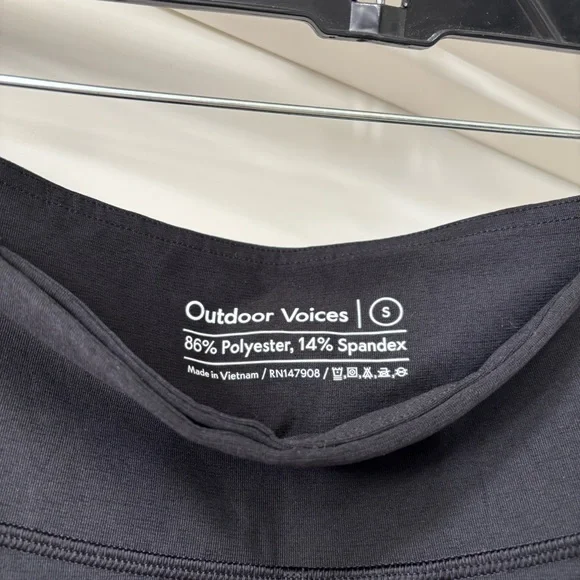 Outdoor Voices Activewear Ankle Leggings Excellent Black S - Picture 2 of 4